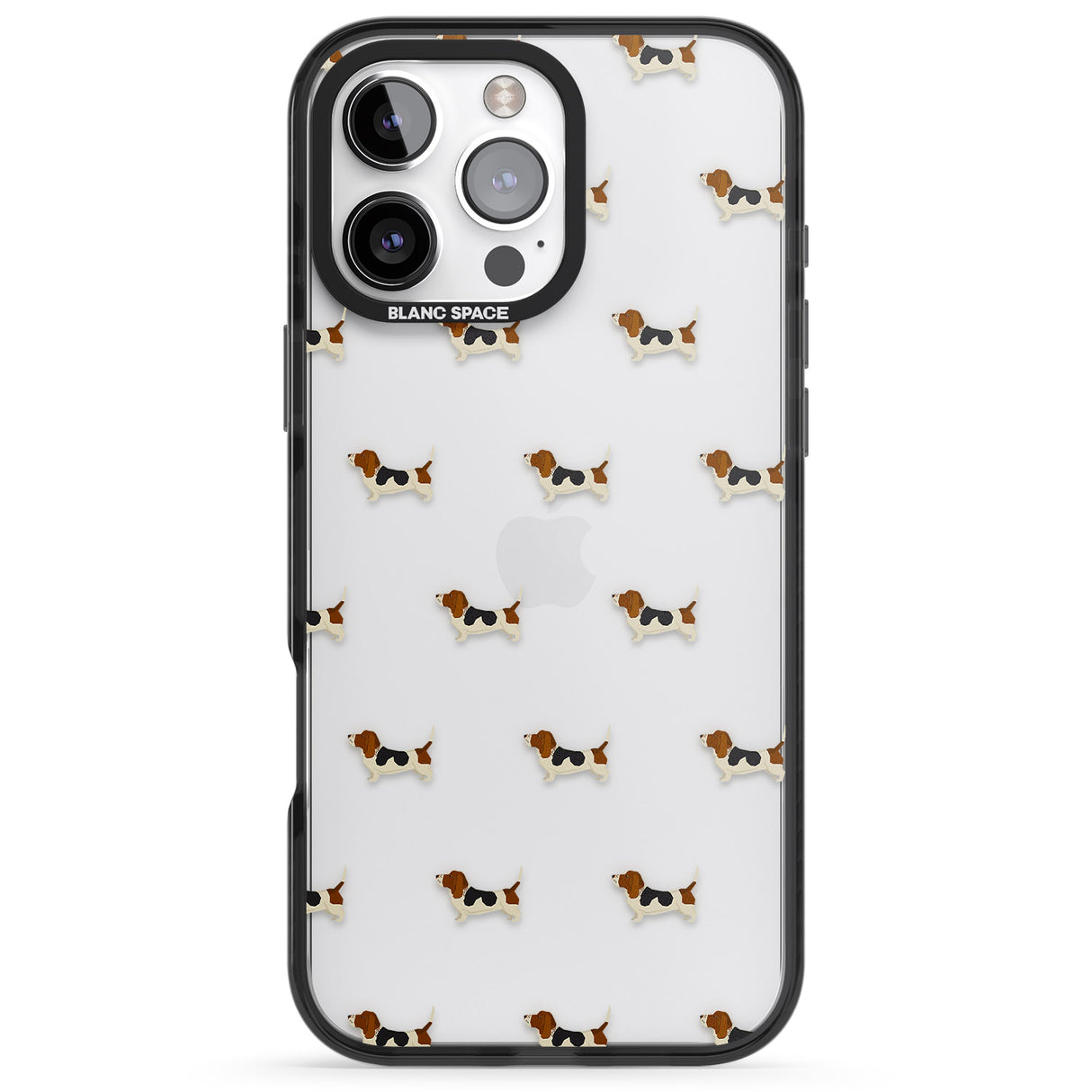 Basset Hound Dog Pattern Clear