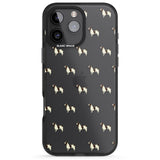 iPhone 16 Pro Max English Springer Spaniel Dog Pattern Clear Black Impact Phone Case