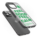 iPhone 16 Pro Max Feel Good Feel Calm (Green) Black Impact Phone Case