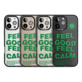 iPhone 16 Pro Max Feel Good Feel Calm (Green) Black Impact Phone Case