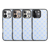 iPhone 16 Pro Max Pale Blue Daisies Black Impact Phone Case