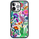 iPhone 16 Pro Max Floral Vibe Black Impact Phone Case