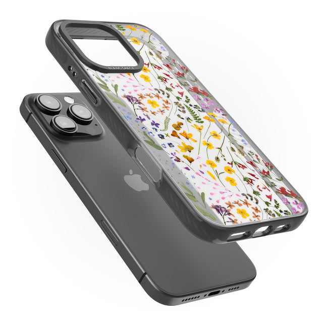 iPhone 16 Pro Max Wildflower Black Impact Phone Case