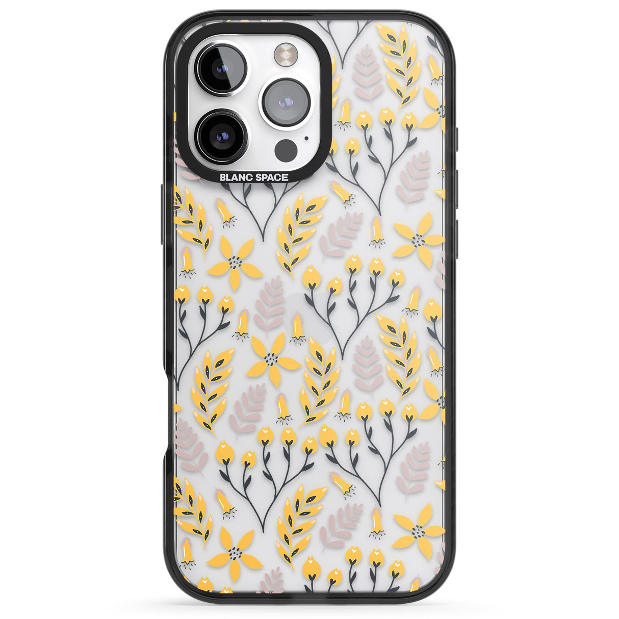 Yellow Leaves Transparent Floral