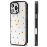 iPhone 16 Pro Max Yellow Flower Pattern - Dried Flower-Inspired Black Impact Phone Case