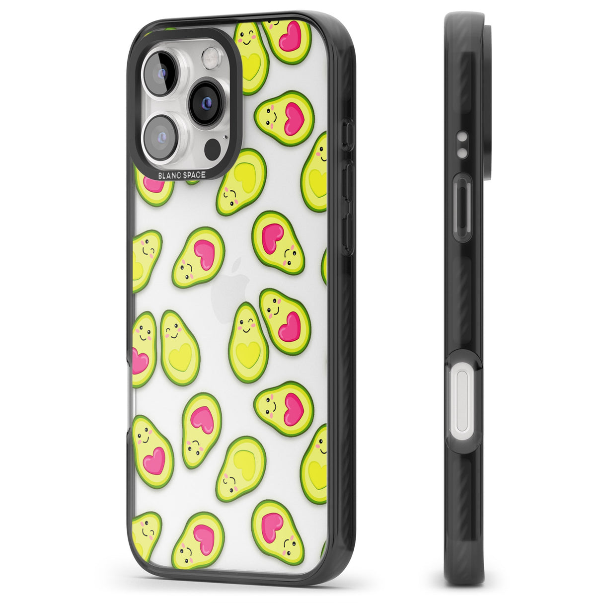 iPhone 16 Pro Max Avocado Love Black Impact Phone Case