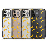 iPhone 16 Pro Max Banana Pattern Black Impact Phone Case