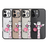 iPhone 16 Pro Max Think Pink Giraffe Black Impact Phone Case