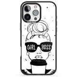 iPhone 16 Pro Max Girl Boss Black Impact Phone Case