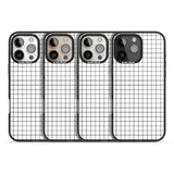 iPhone 16 Pro Max Simplistic Small Grid Designs White Black Impact Phone Case