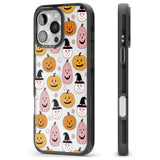 Witches and Pumpkins Pattern Black Impact Phone Case for iPhone 16 Pro, iPhone 16 Pro Max