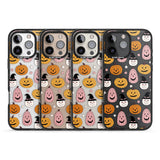 Witches and Pumpkins Pattern Black Impact Phone Case for iPhone 16 Pro, iPhone 16 Pro Max