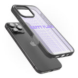 iPhone 16 Pro Max Happy Place (Purple) Black Impact Phone Case + Magsafe