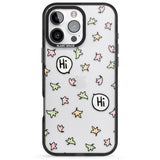 iPhone 16 Pro Max Heartstopper Leaves Pattern Black Impact Phone Case