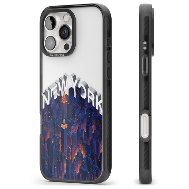 iPhone 16 Pro Max New York City Black Impact Phone Case + Magsafe