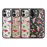 iPhone 16 Pro Max Koi Fish Japanese Watercolour Black Impact Phone Case