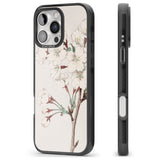 iPhone 16 Pro Max Vintage Japanese Illustrations Cherry Blossoms Black Impact Phone Case