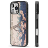 iPhone 16 Pro Max Vintage Japanese Illustrations Cherry Tree Black Impact Phone Case