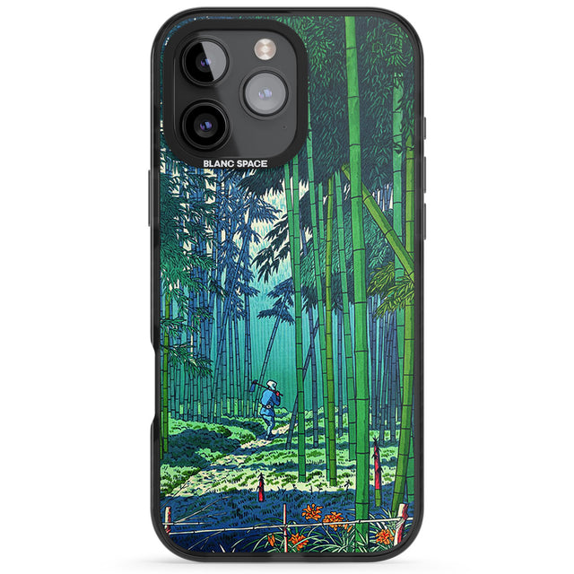 Bamboo Grove of Saga Black Impact Phone Case for iPhone 16 Pro, iPhone 16 Pro Max