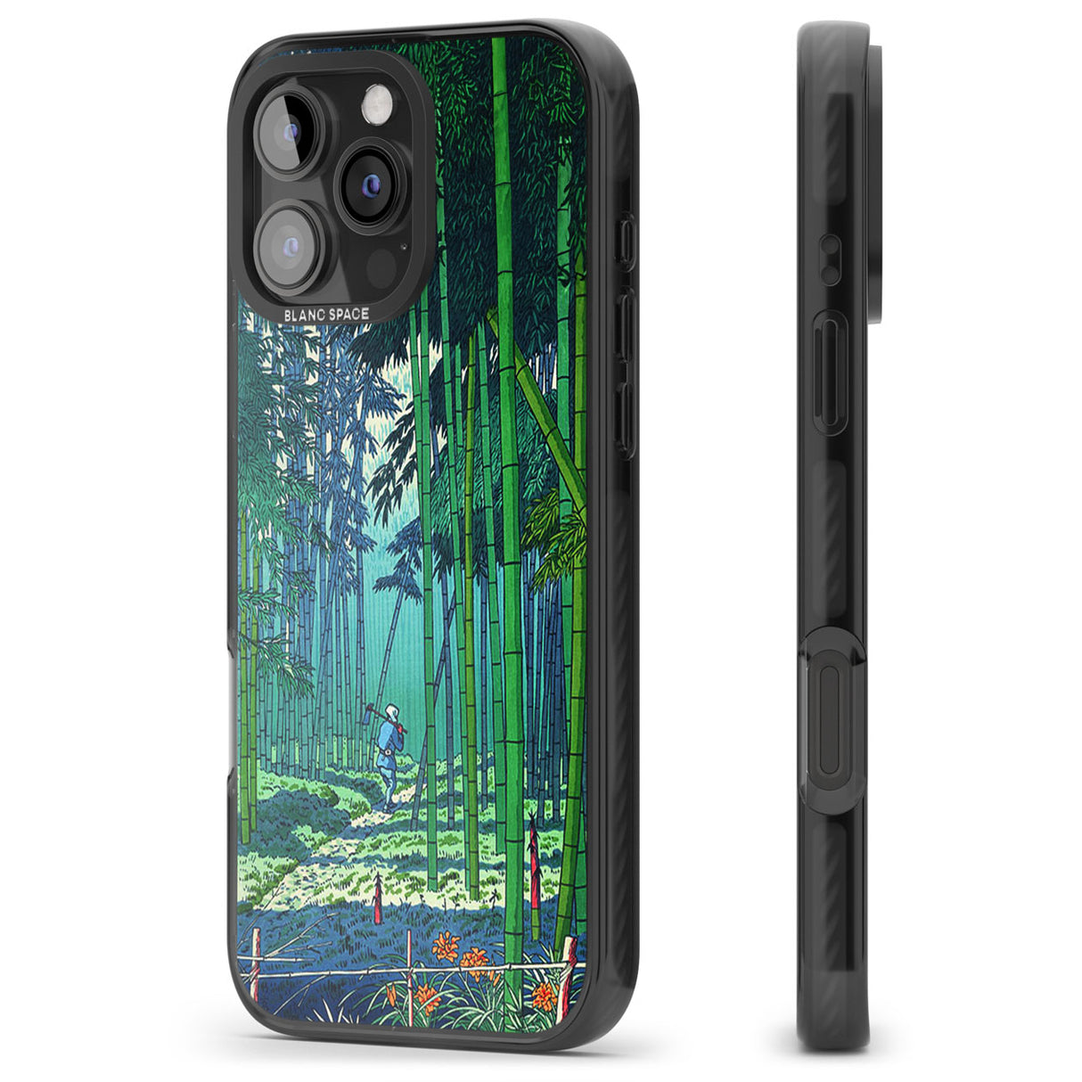 Bamboo Grove of Saga Black Impact Phone Case for iPhone 16 Pro, iPhone 16 Pro Max