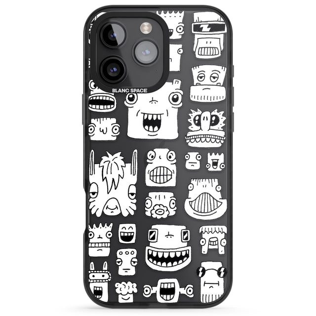 iPhone 16 Pro Max Burst Heads Black Impact Phone Case