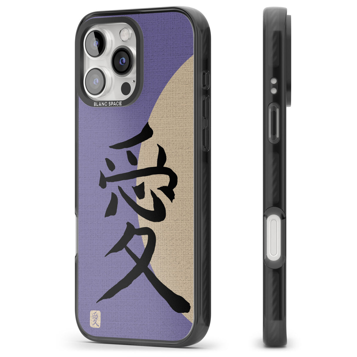 Vintage Japanese Kanji - Love Black Impact Phone Case for iPhone 16 Pro, iPhone 16 Pro Max