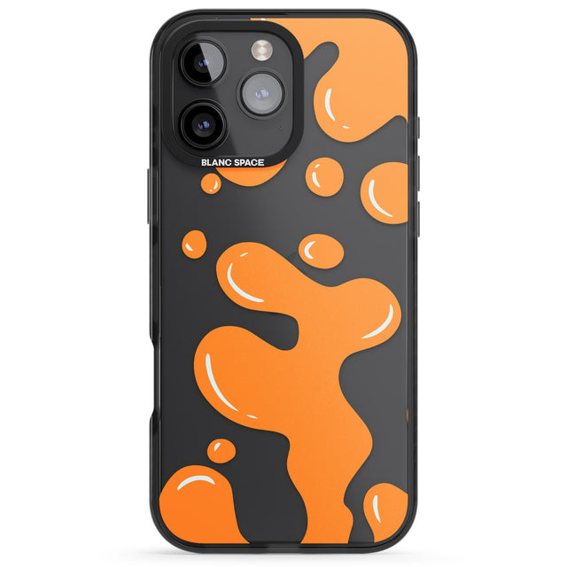 iPhone 16 Pro Max Orange Lava Lamp Black Impact Phone Case