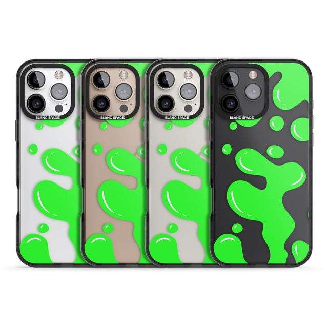 iPhone 16 Pro Max Green Lava Lamp Black Impact Phone Case