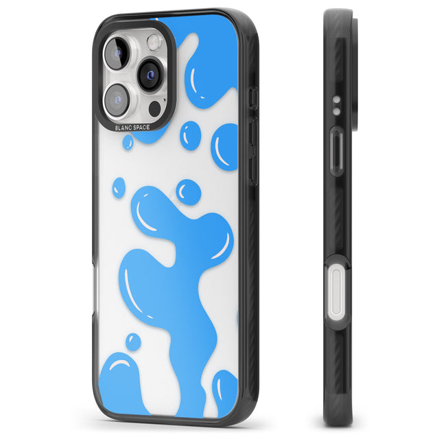 iPhone 16 Pro Max Blue Lava Lamp Black Impact Phone Case