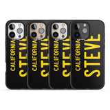 iPhone 16 Pro Max Vintage California License Plate Black Impact Phone Case