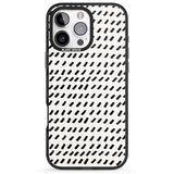 iPhone 16 Pro Max Hand Drawn Lines Pattern Black Impact Phone Case