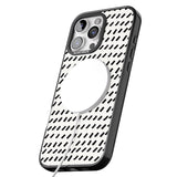 iPhone 16 Pro Max Hand Drawn Lines Pattern Black Impact Phone Case