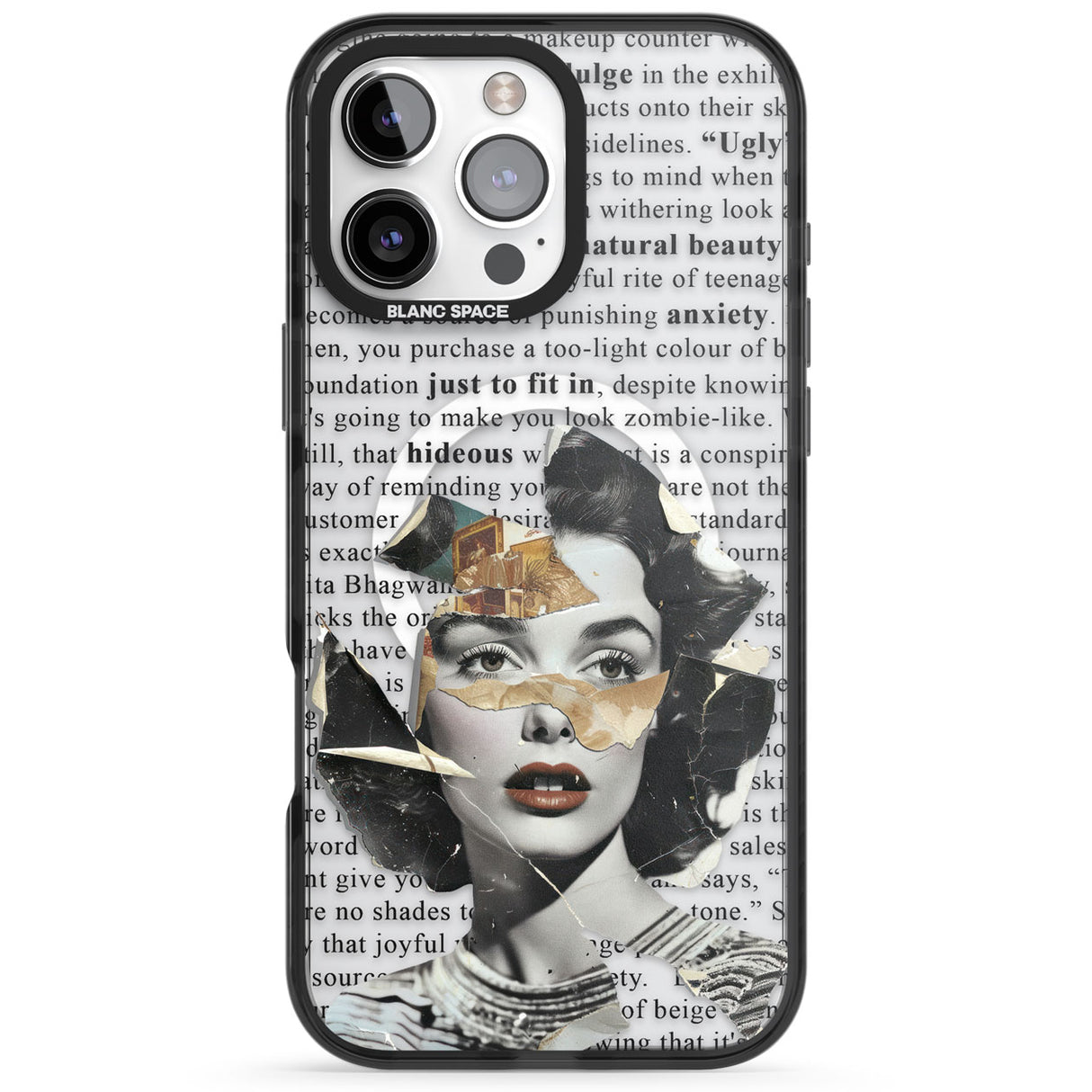 Beauty is Within Black Impact Magsafe Phone Case for iPhone 16 Pro, iPhone 16 Pro Max