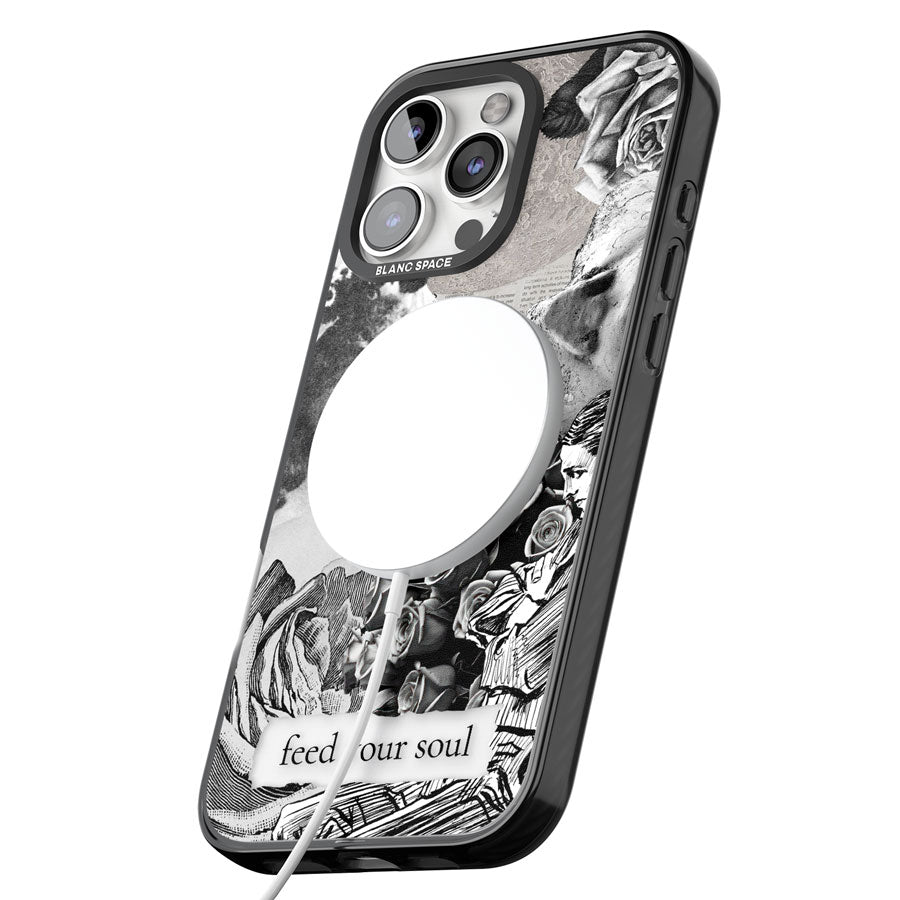 Feed Your Soul Black Impact Magsafe Phone Case for iPhone 16 Pro, iPhone 16 Pro Max