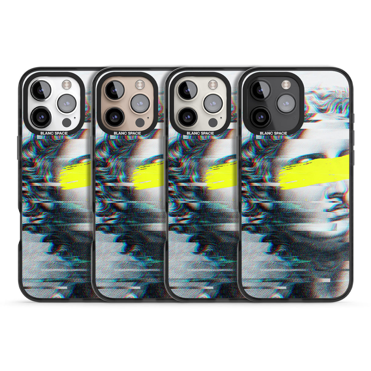 iPhone 16 Pro Max GLITCHED FRAGMENT Black Impact Phone Case