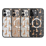 iPhone 16 Pro Max Cute Giraffe Pattern Clear Black Impact Phone Case