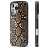 iPhone 16 Pro Max Snakeskin Black Impact Phone Case