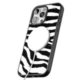 iPhone 16 Pro Max Black Zebra Print Black Impact Phone Case