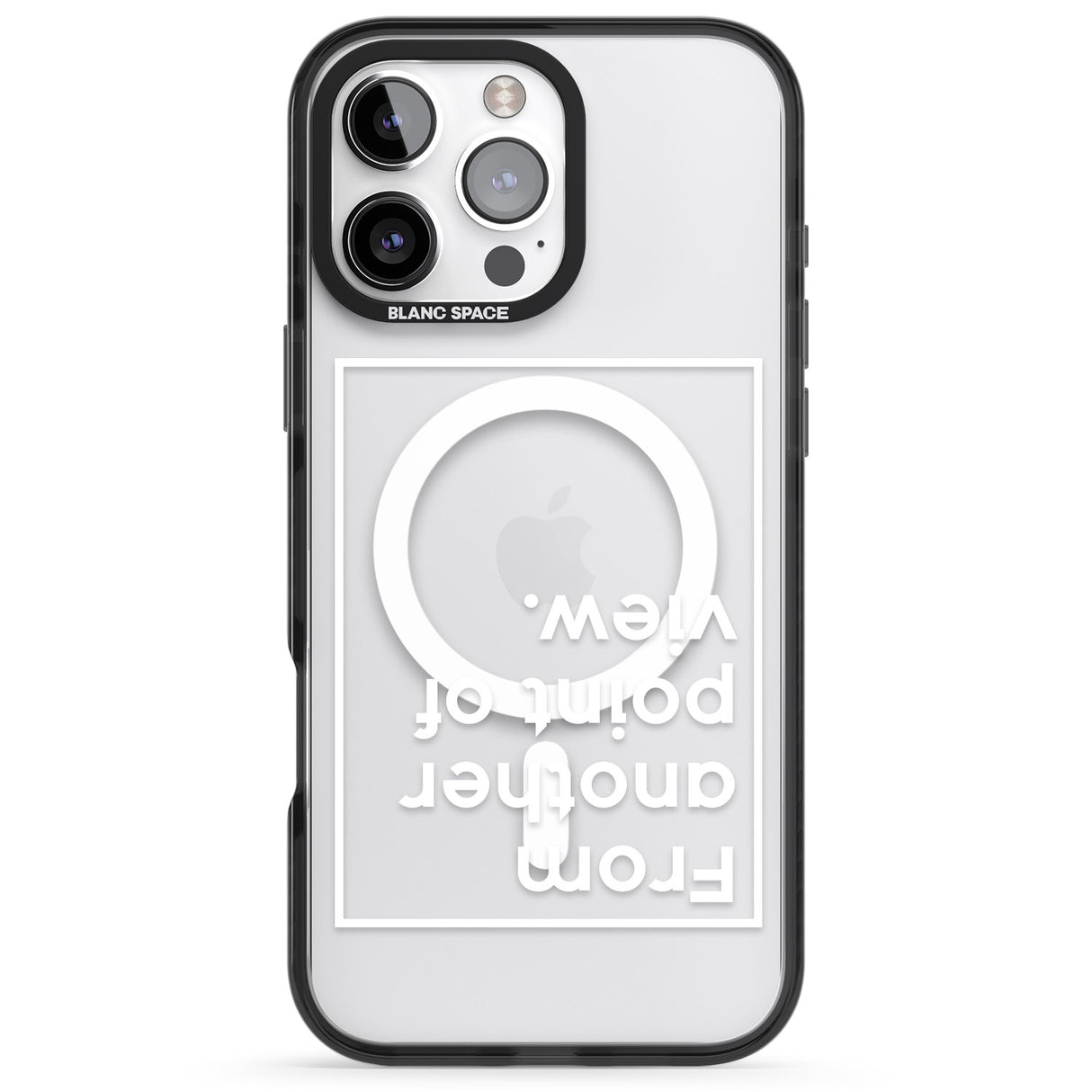 iPhone 16 Pro Max Another Point of View (White) Black Impact Phone Case