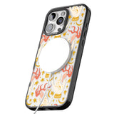 iPhone 16 Pro Max Hand Watcher Pattern Black Impact Phone Case