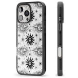 iPhone 16 Pro Max Suns & Clouds Vintage Astrological Black Impact Phone Case