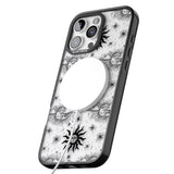 iPhone 16 Pro Max Suns & Clouds Vintage Astrological Black Impact Phone Case