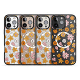 Autumn Leaves and Flowers Black Impact Magsafe Phone Case for iPhone 16 Pro, iPhone 16 Pro Max