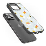 iPhone 16 Pro Max Sweet As Honey Patterns: Bees & Rainbows Black Impact Phone Case