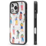 iPhone 16 Pro Max Girls Pattern Black Impact Phone Case