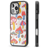 iPhone 16 Vibrant Shrooms Clear Impact Phone Case