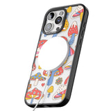 iPhone 16 Vibrant Shrooms Clear Impact Phone Case