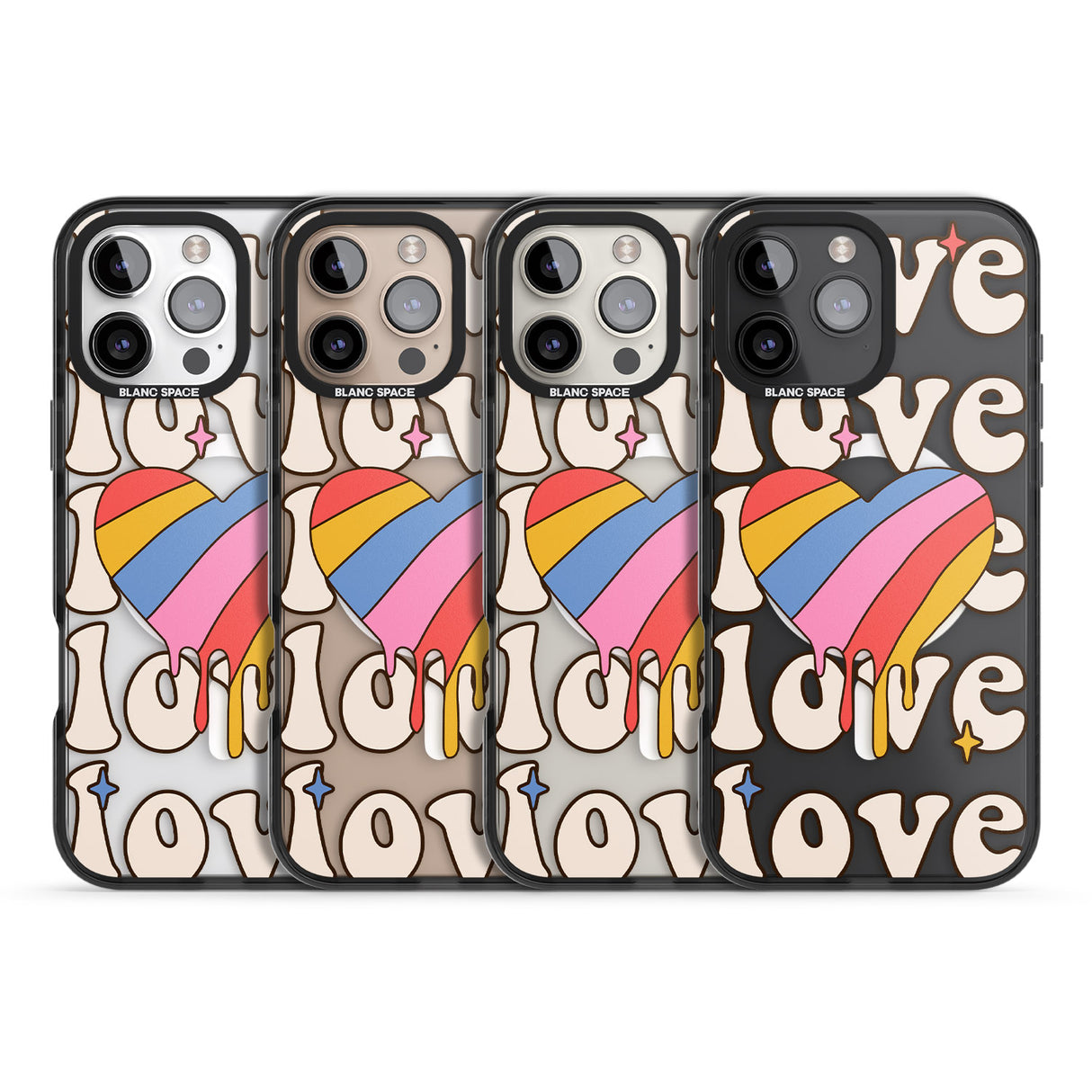 iPhone 16 Groovy Love Clear Impact Phone Case