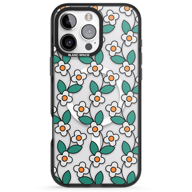 iPhone 16 Spring Daisies Clear Impact Phone Case