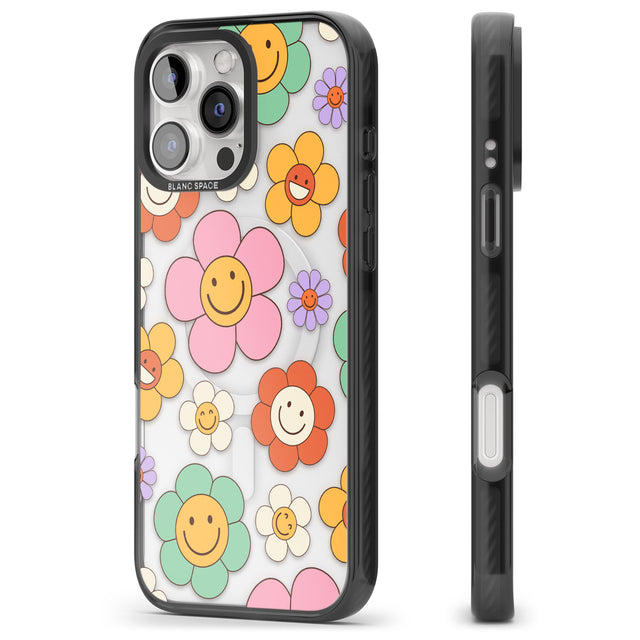 iPhone 16 Happy Blossoms Clear Impact Phone Case